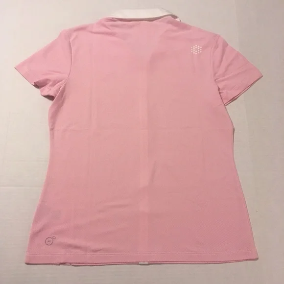 Puma Pink Short Sleeve Polo Shirt - Picture 3 of 7